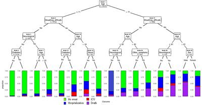 Predicting the Risk Factors Associated With Severe Outcomes Among COVID-19 Patients–Decision Tree Modeling Approach